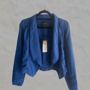 Sanctuary Women's Blue Linen Blazer NWT